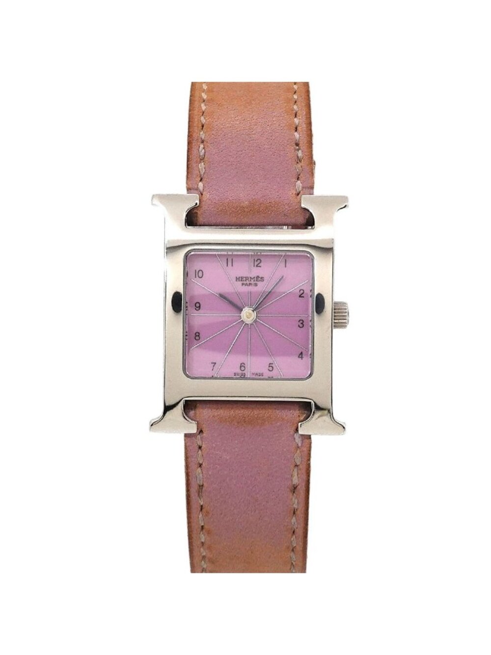 Hermes H Watch Pink Quartz